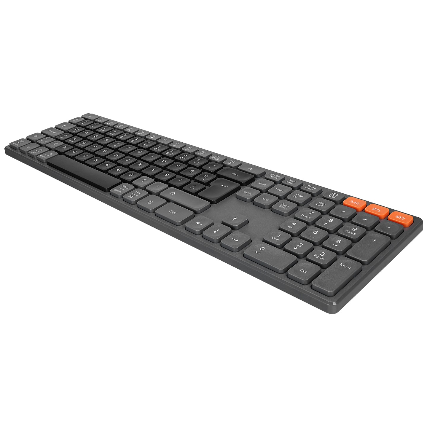 Everest KB-2610 Siyah/Gri 2.4G+BT1+BT2 Klavye