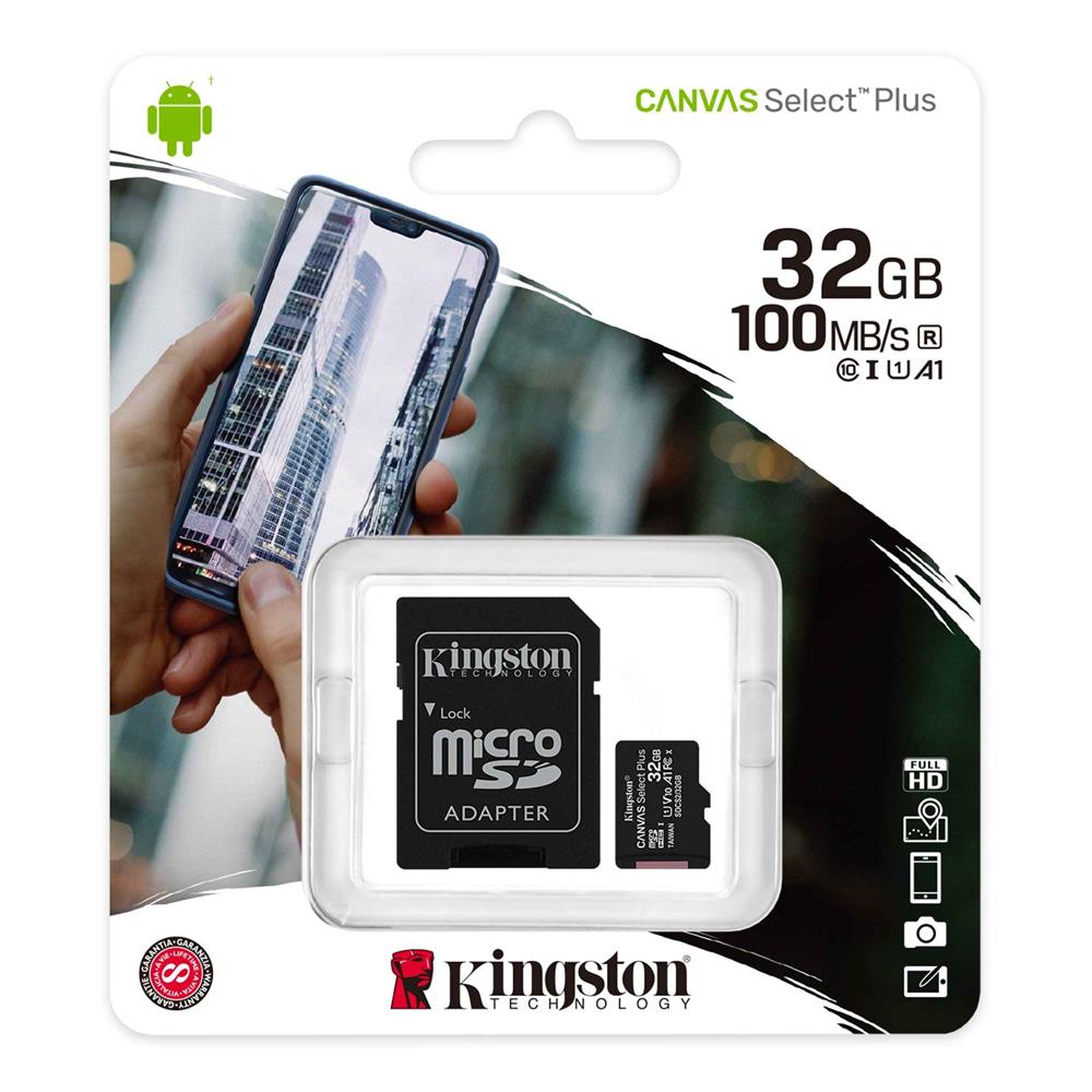 Kingston SDCS2/32GB 32Gb Canvas Select Plus Micro Sd Hafıza Kartı