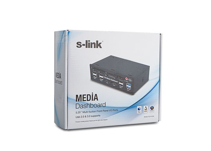S-Link SLX-533A Usb+Sata+Esata+Power+Ses Kasa İçi Kart Okuyucu