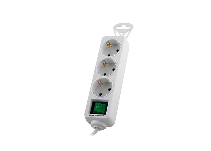 S-Link SPG-F03 306 Joule Anahtarlı 3'lü 1.5 M Akım Korumalı Priz