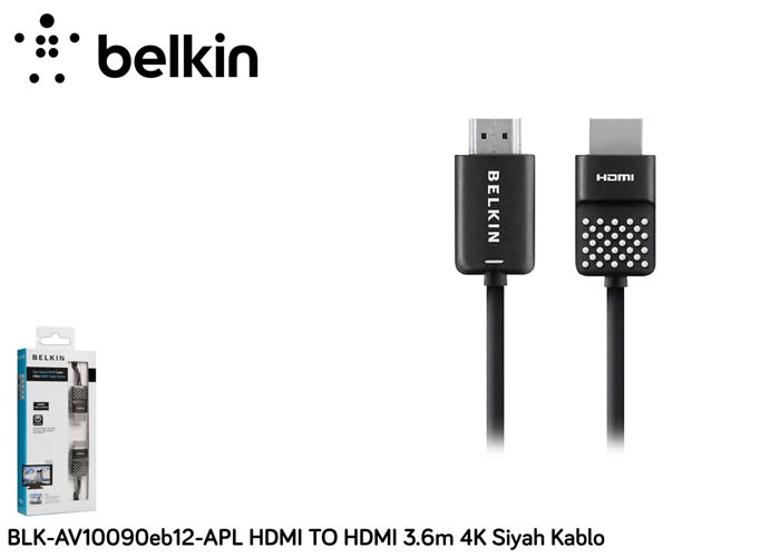 Belkin BLK-AV10090EB 3.6M 4K Hdmı Kablo
