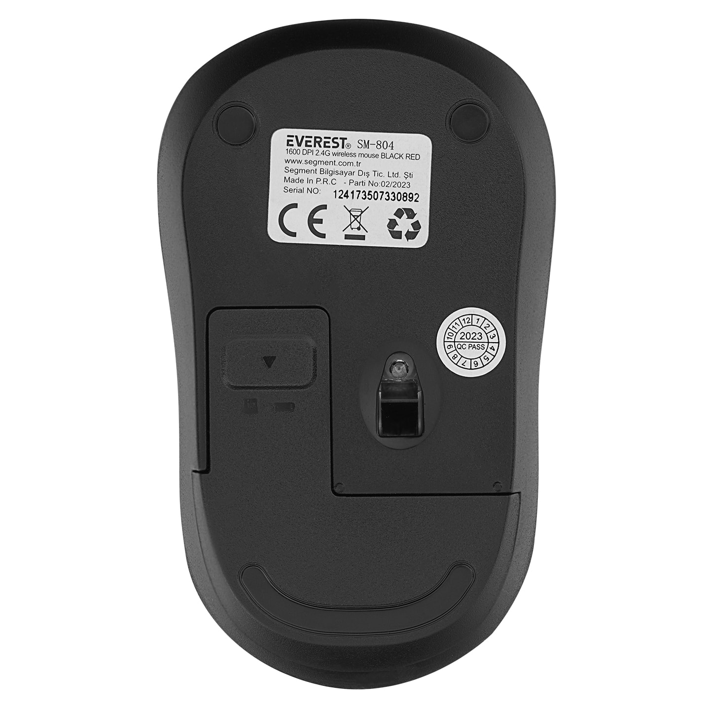 Everest SM-804 Usb Siyah/Kırmızı 800/1200/1600Dpi Kablosuz Mouse