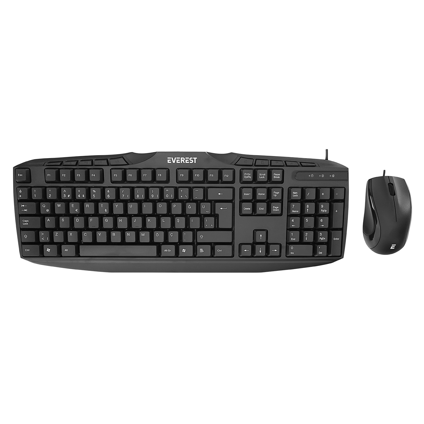 Everest UN-796 Siyah Usb Q Multimedia Klavye Mouse