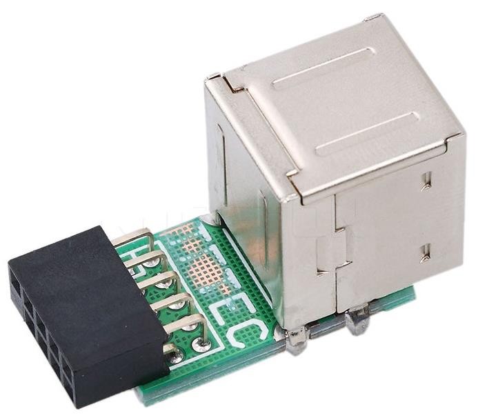 Alfais 9Pin Usb To 2X Usb A Anakart Çevirici Adaptör 5091