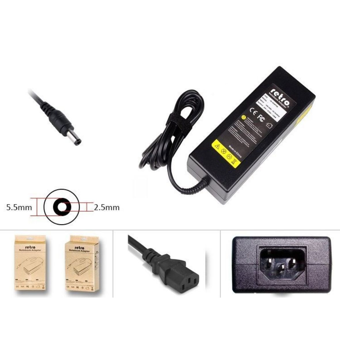 Retro RPA-AC069 24V 5A 120W 5.5x2.5 Güç Adaptörü