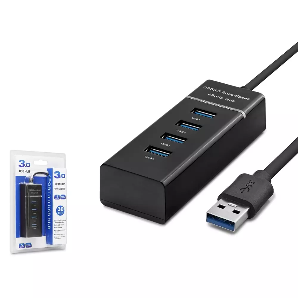 Hadron HDX7017 Usb3.0 30Cm Kablolu 4 Port Usb Çoklayıcı
