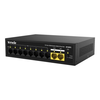 Tenda S110PC 10 Port 8 Port Poe 10/100 Mbps+2 Port Uplink Switch