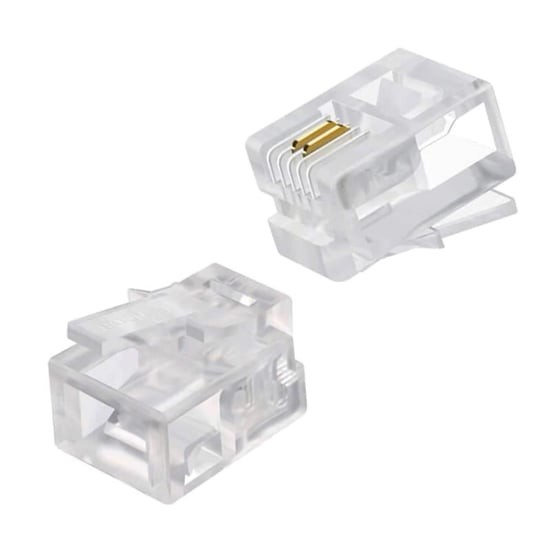 Powermaster RJ11 6P/2C Telefon Soketi 100 Lü Paket 