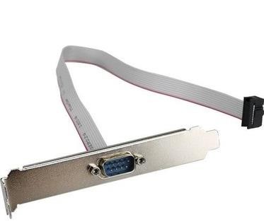Alfais AL4991 Rs232 Serial Com Port DB9 To 10 Pin Pcı Anakart Braket Paralel Kablosu