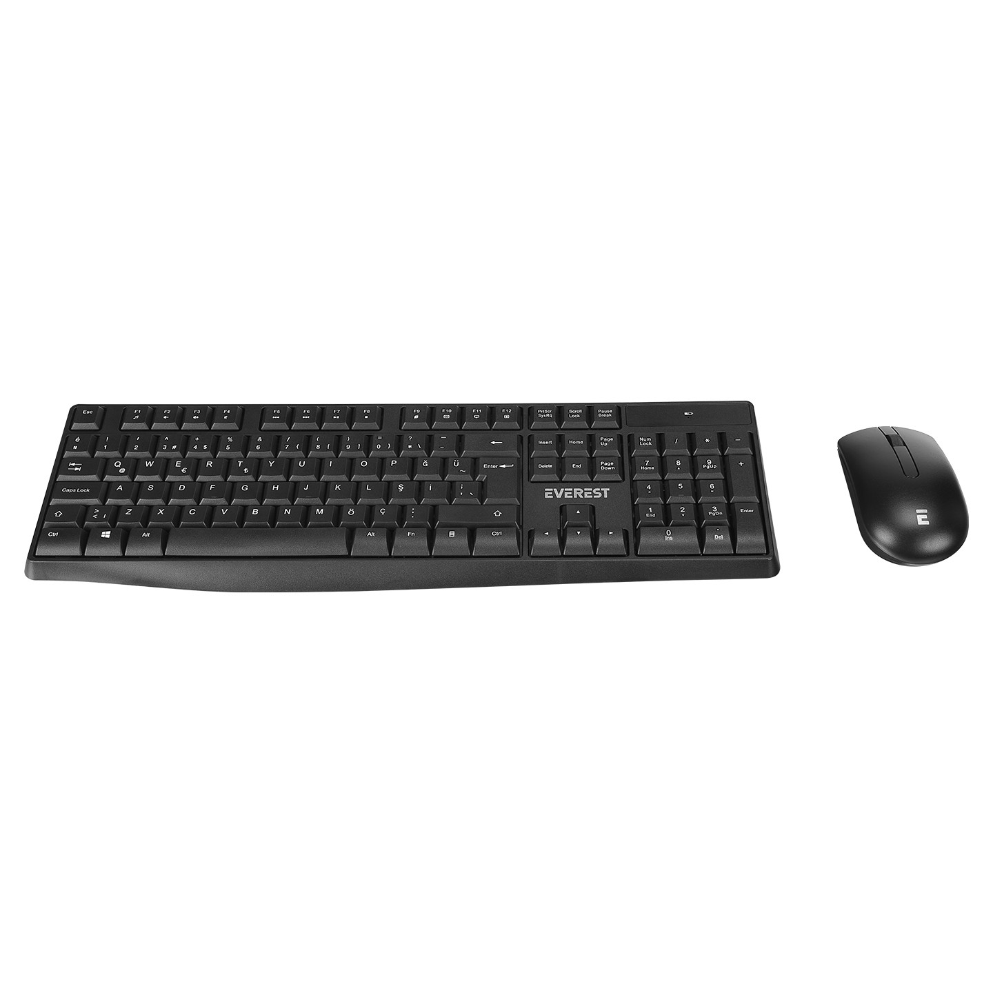 Everest KM-7500 Siyah Q Multimedia Klavye Mouse Set