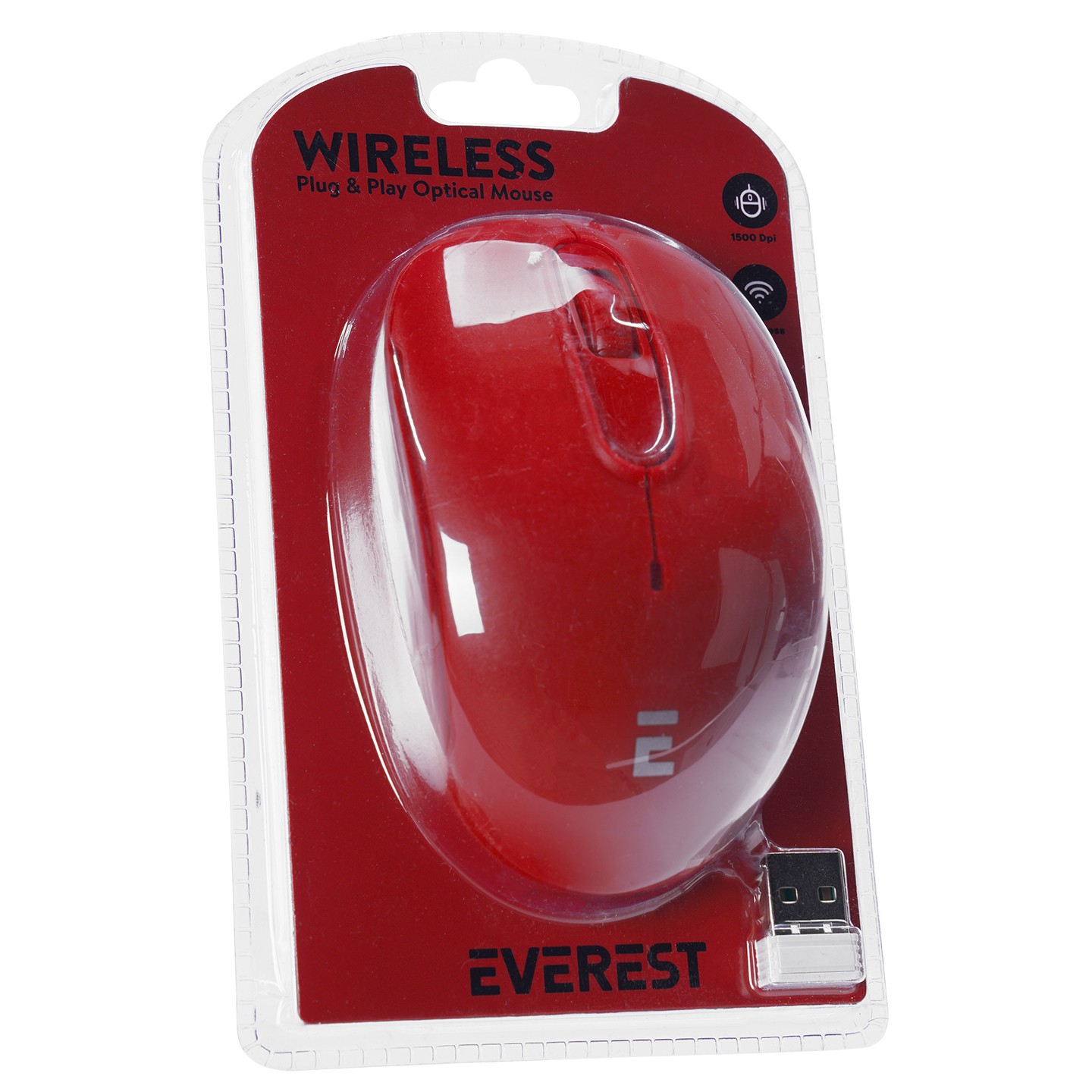 Everest SMW-666 Usb Kırmızı 2.4Ghz Optik Kablosuz Mouse
