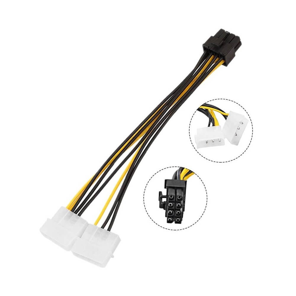 8 Pin Pci Express Ekran Kartı Power Güç Çevirici Çoklayıcı