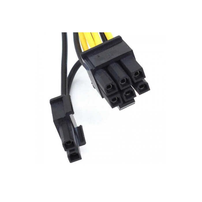 Sata To 6+2 Pin 8 Pin Ekran  Kartı 20Cm Power Kablosu