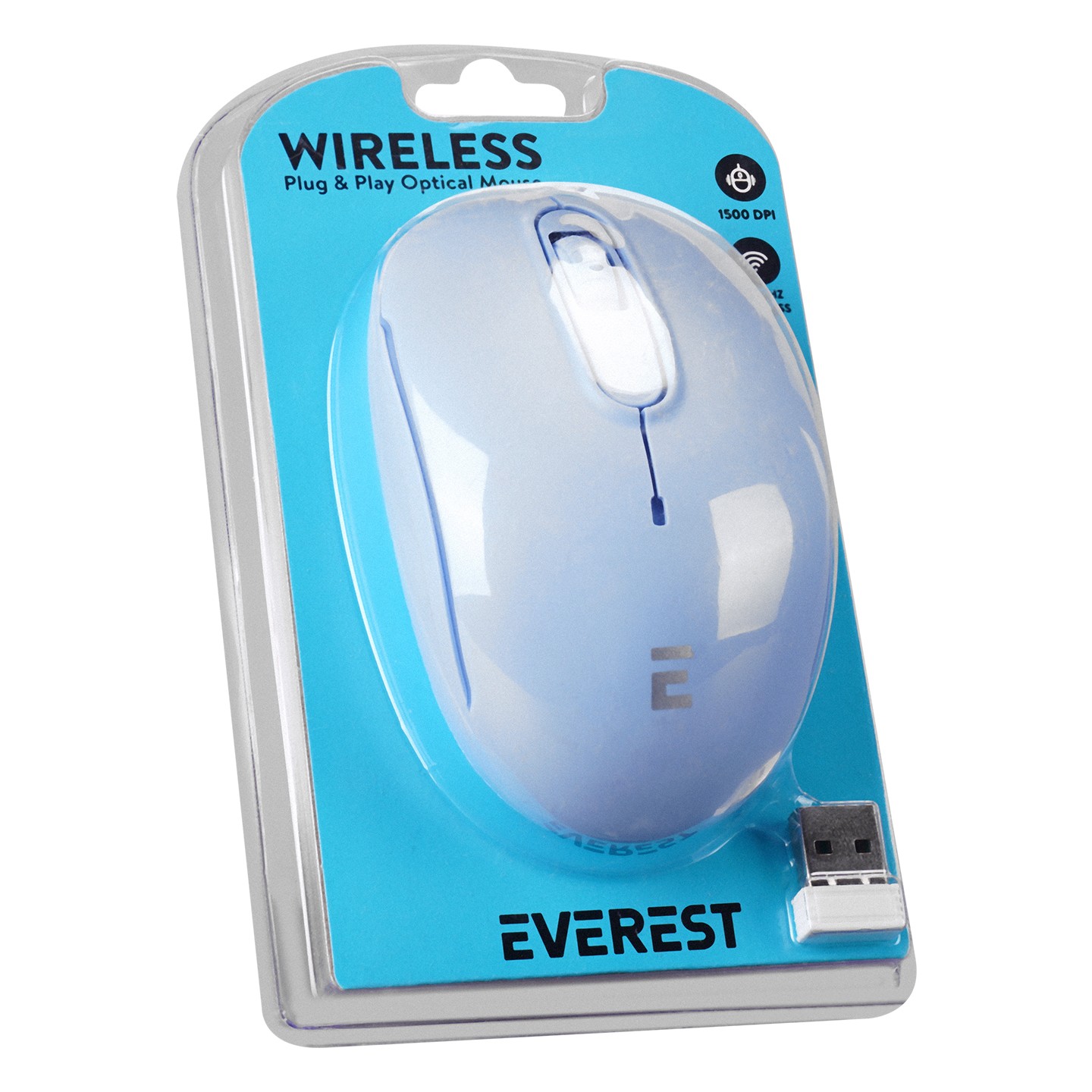 Everest SMW-666 Usb Mavi 2.4Ghz Optik Kablosuz Mouse