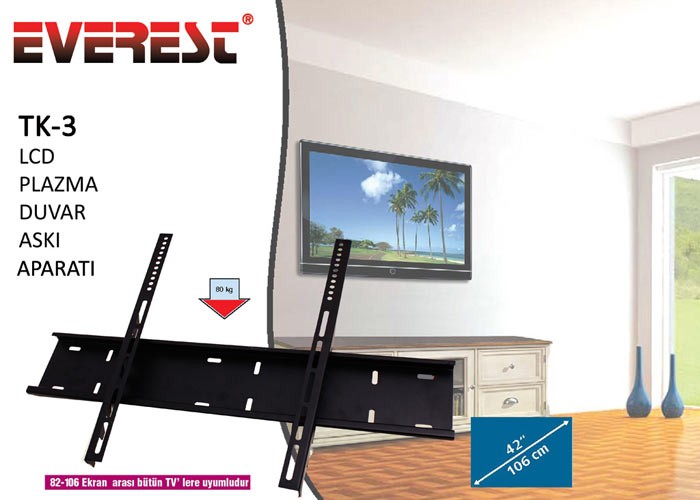 Everest TK-3 Lcd Tv Askı Aparatı 42