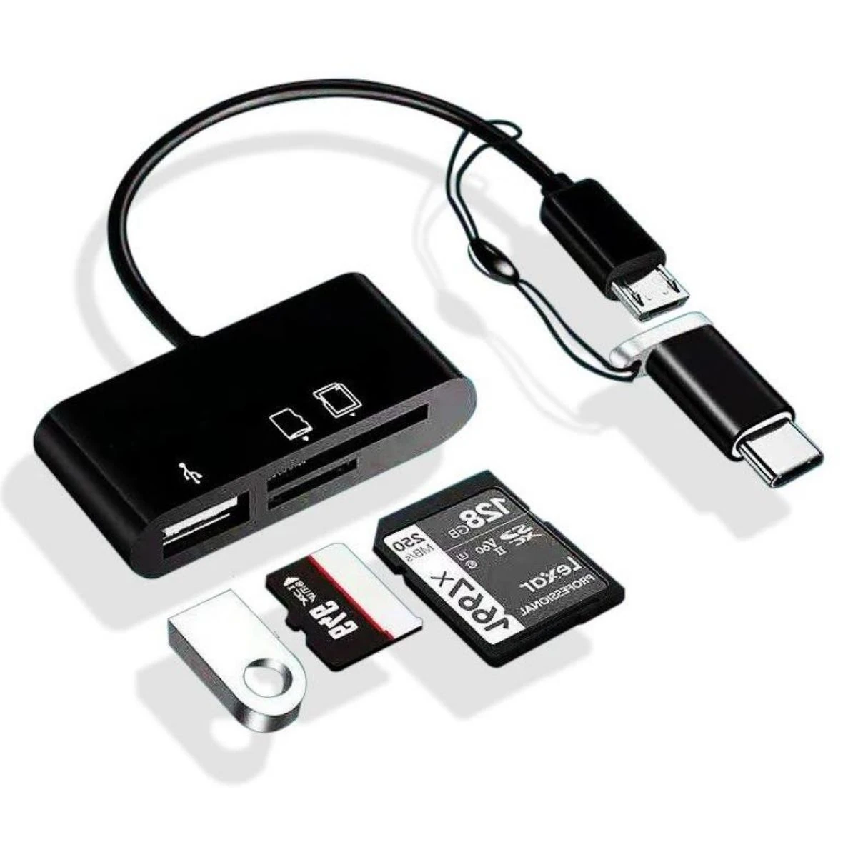 Alfais AL5256 Type-C Micro Usb 3in1 Sd Micro Sd Kart Okuyucu 