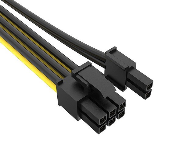 Akasa AK-CBPW23-20 8Pin to 6+2Pin PCie Ekran Kartı Uzatma Dönüştürücü Kablo