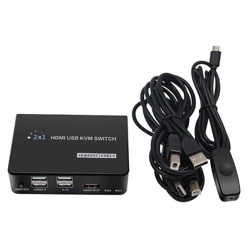 Powermaster PM-11789 4K Hdmı Usb Kvm Switch 2x1