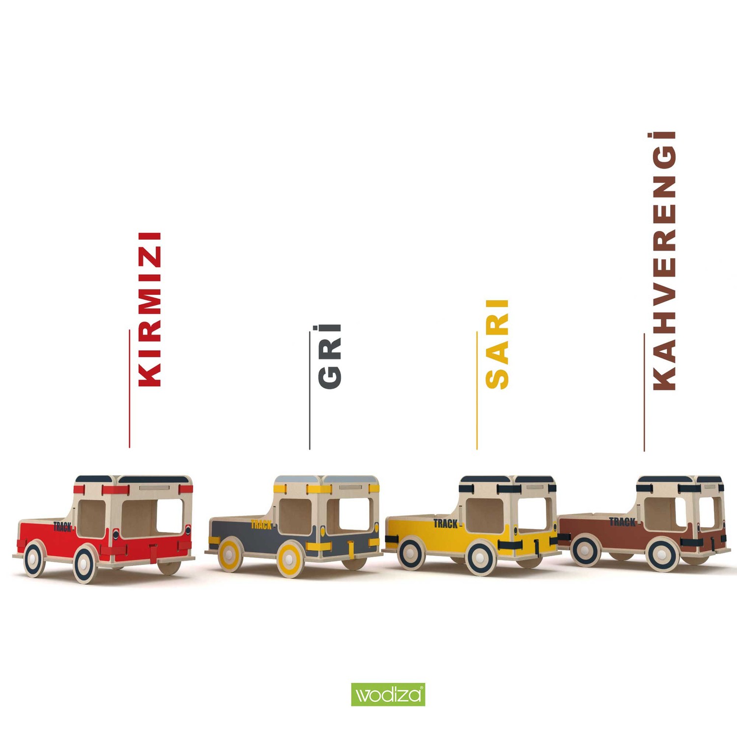 Montessori Ahşap Oyuncak - Truck 