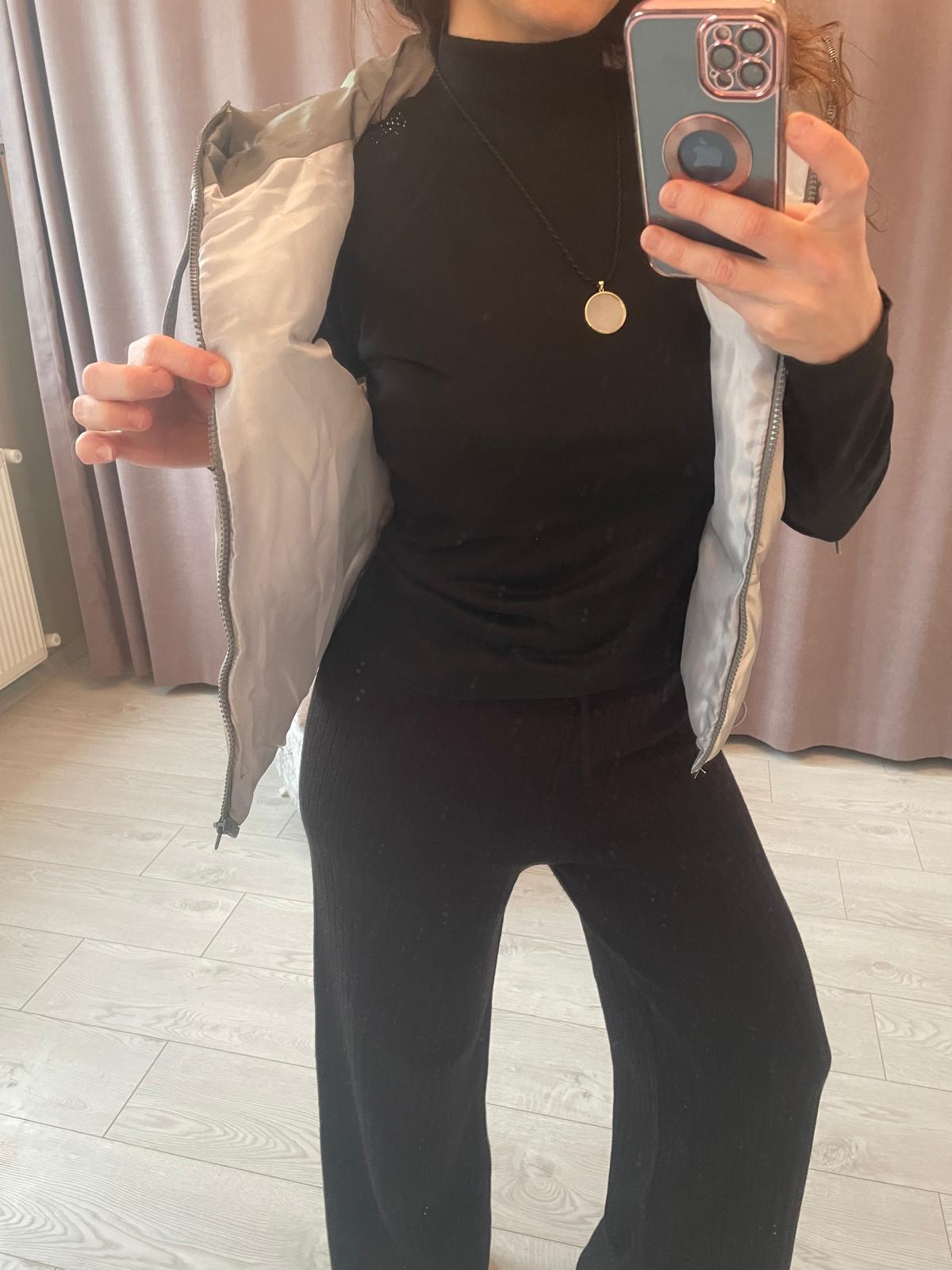 Kapişonlu Gri Reflektör Yelek