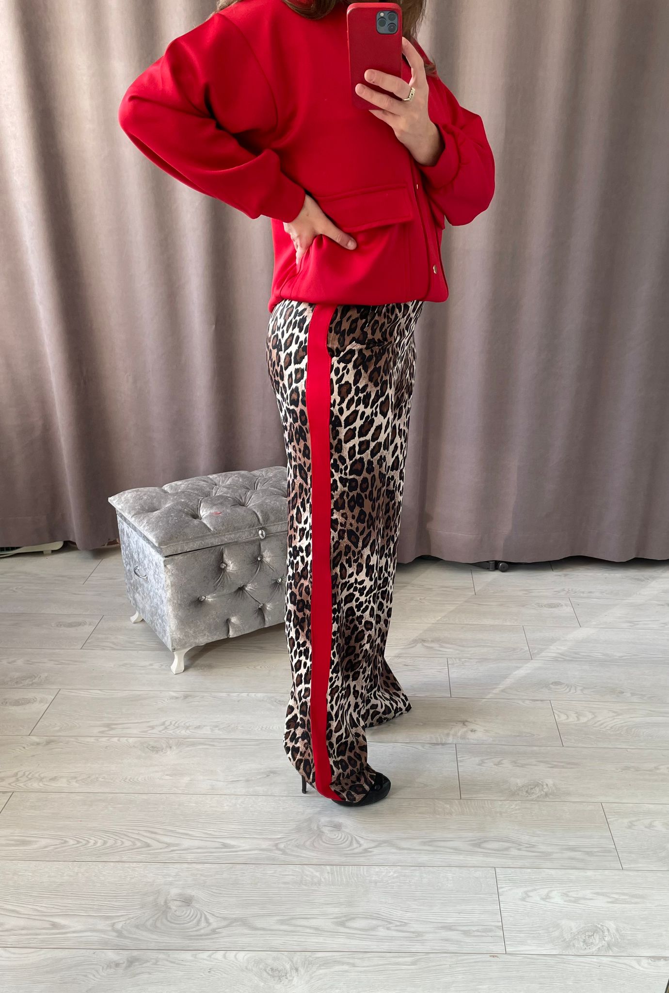 Premium Seri Leopar Desenli Takım 