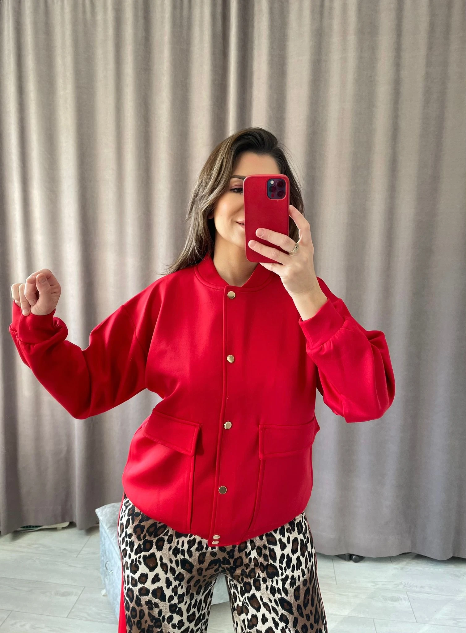 Premium Seri Leopar Desenli Takım 