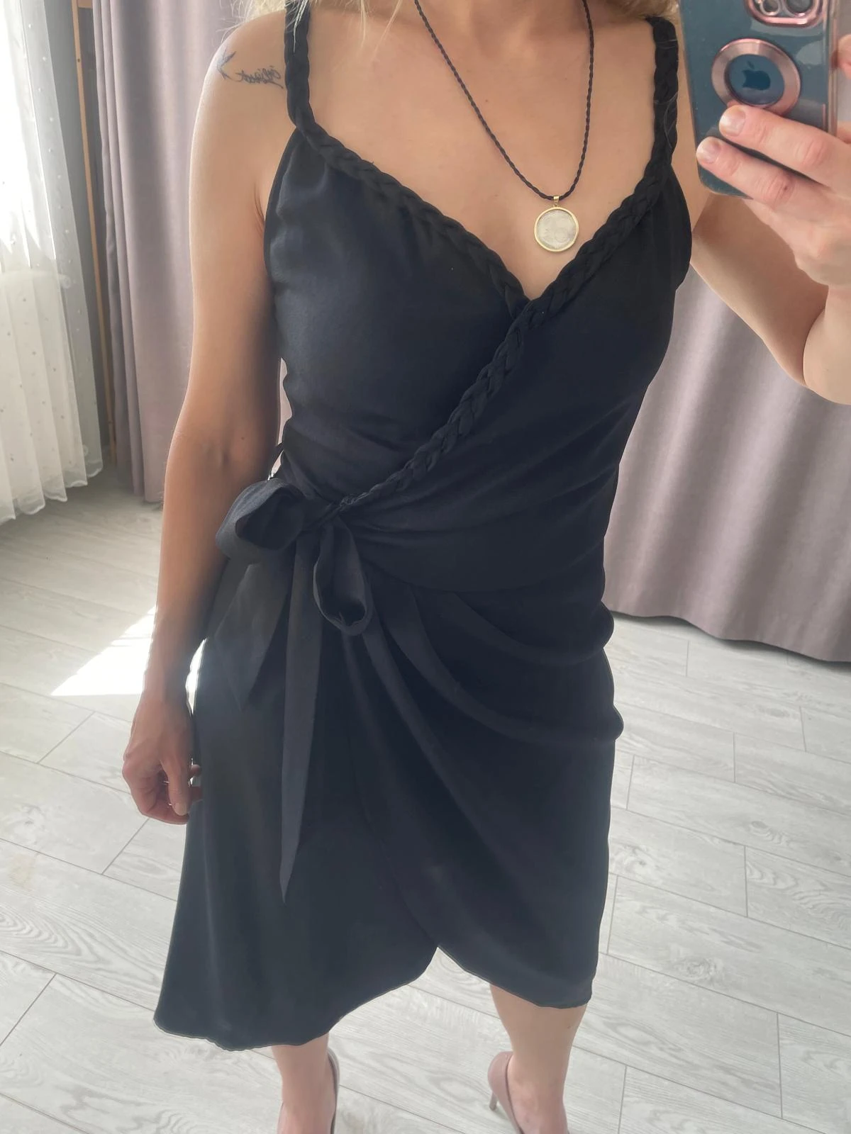 Örgü Askı Midi Elbise