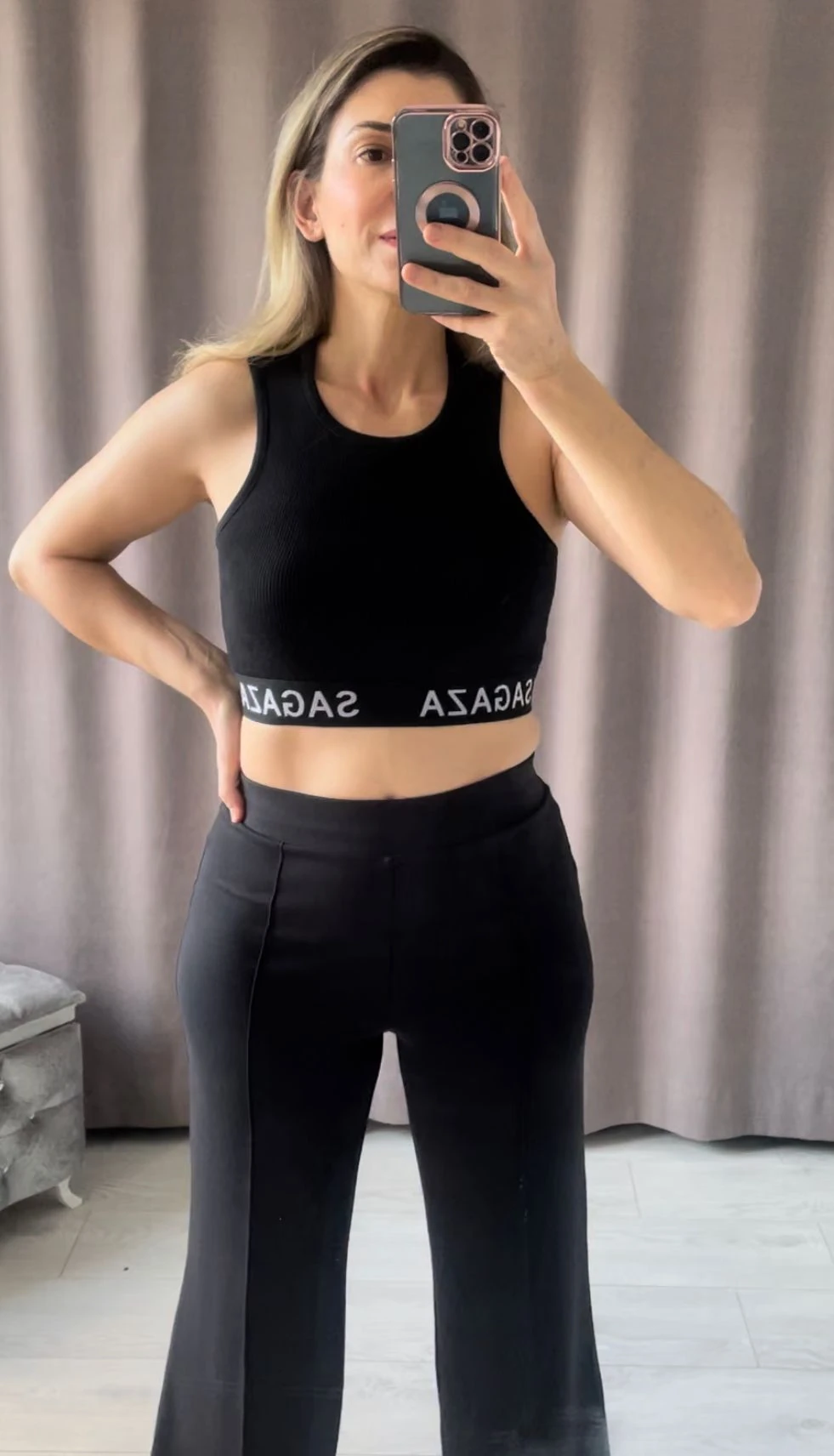 Yüzücü Model Fittilli Crop