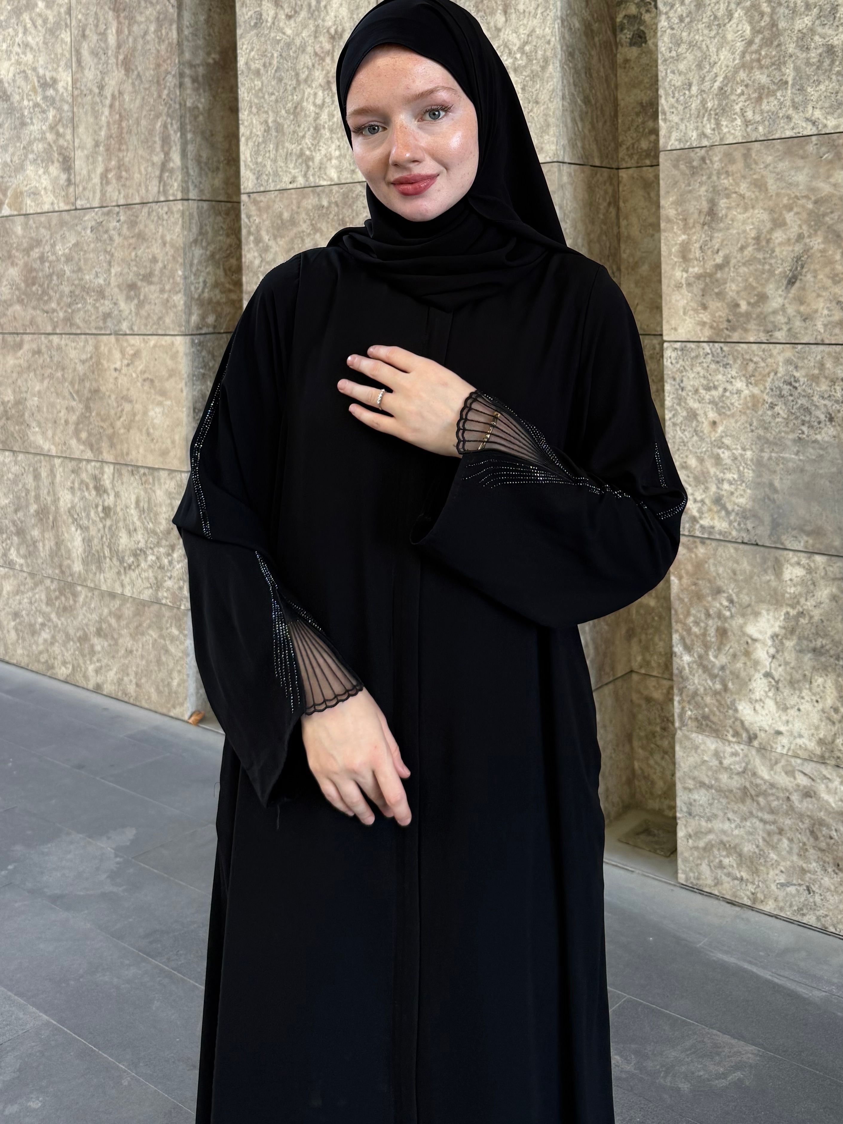 SİM ABAYA FERACE - Siyah