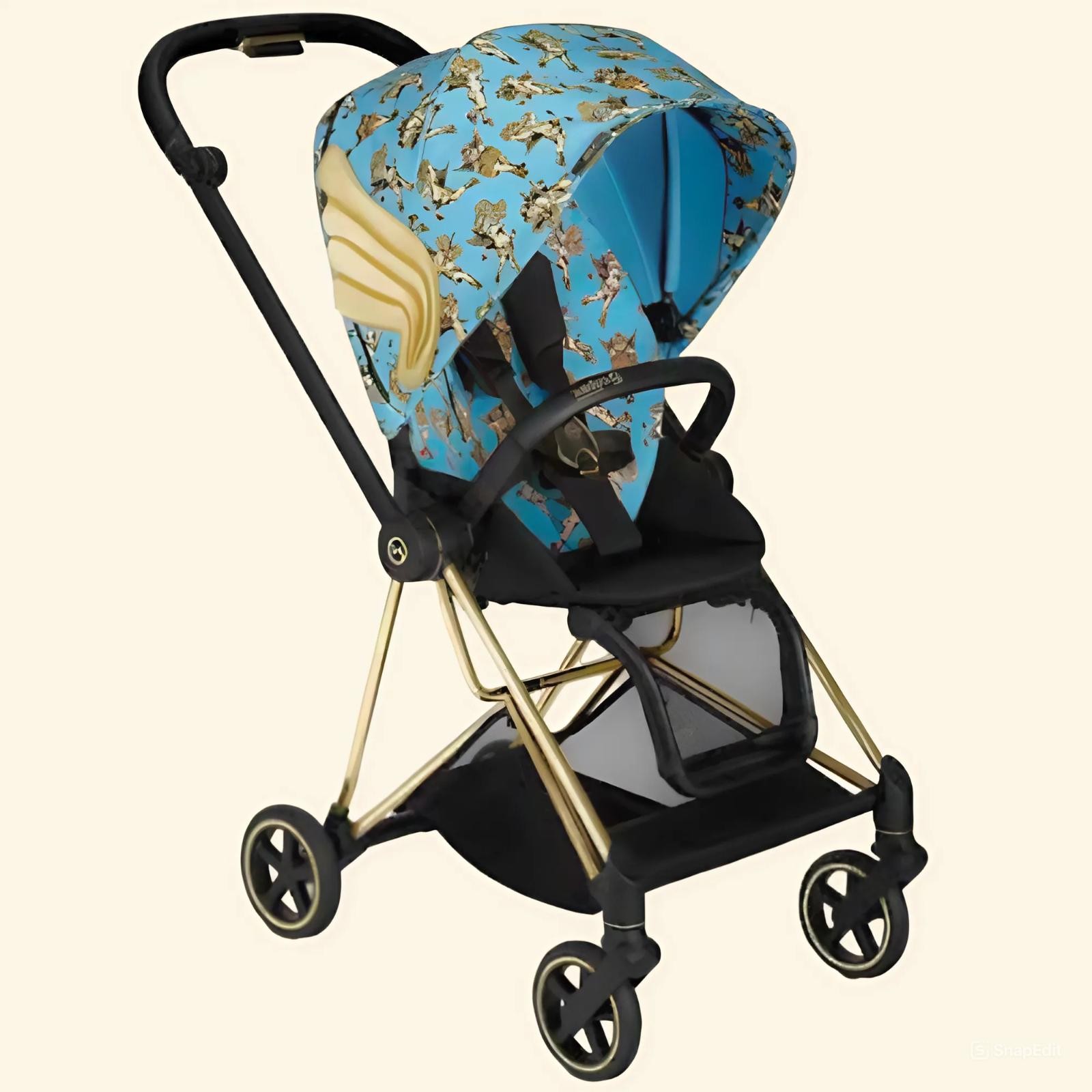 Cybex Mios Jeremy Scott Cherubs Blue Lüks Bebek Arabası (yenilenmiş)