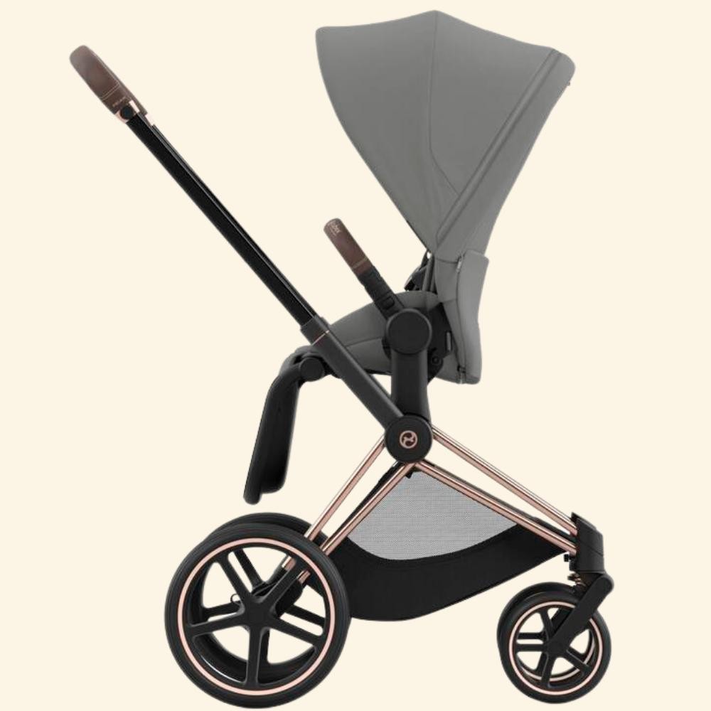 Cybex Priam Rose Gold Bebek Arabası (gelişmiş süspansiyon teknolojisi) Teslim süresi 2-4 hf. - mirage grey