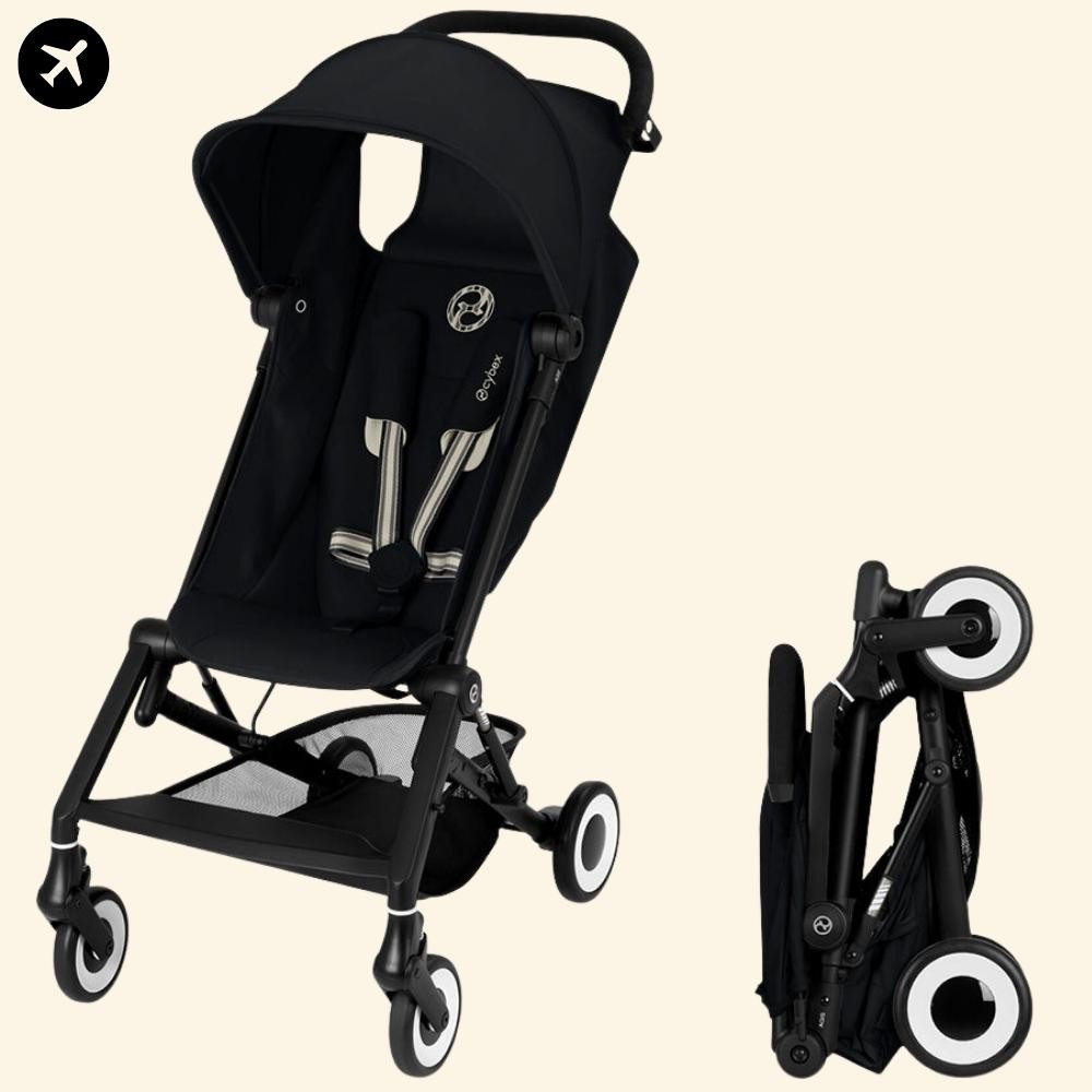 Yeni Cybex Gold Agis Kabin Boy Bebek Arabası (ultra hafif ve kompakt) - magic black