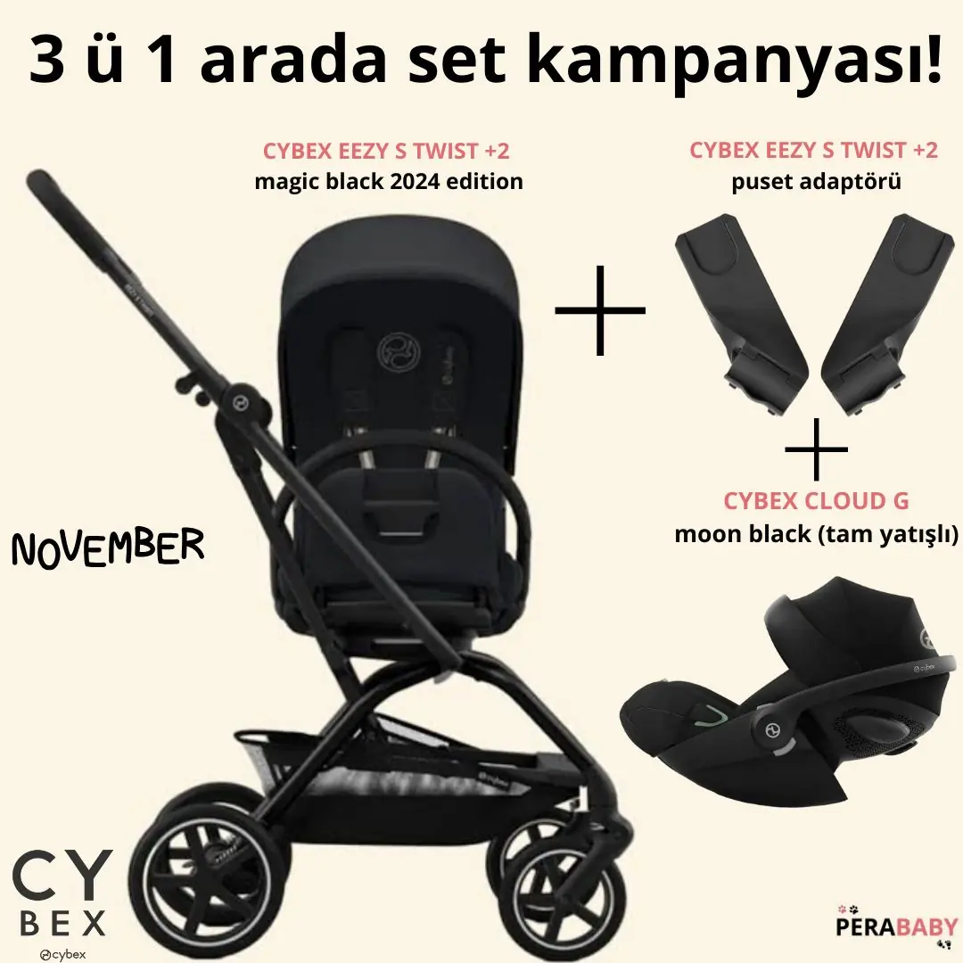 Cybex Eezy S Twist +2 Magic Black-Cybex Cloud G Moon Black-Cybex