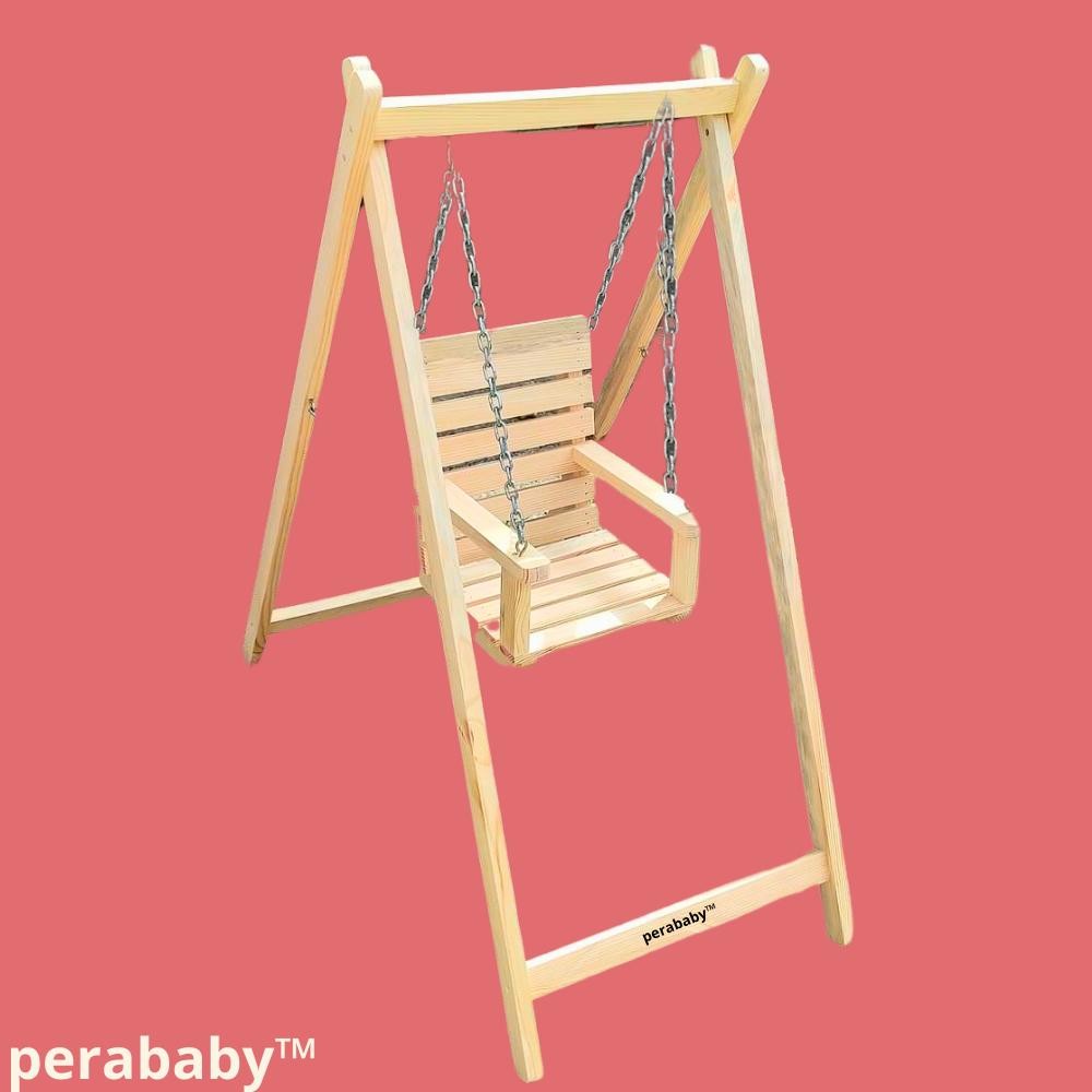 Perababy™️ Ahşap Salıncak Çocuk ve Bebeklere Özel %100 Masif