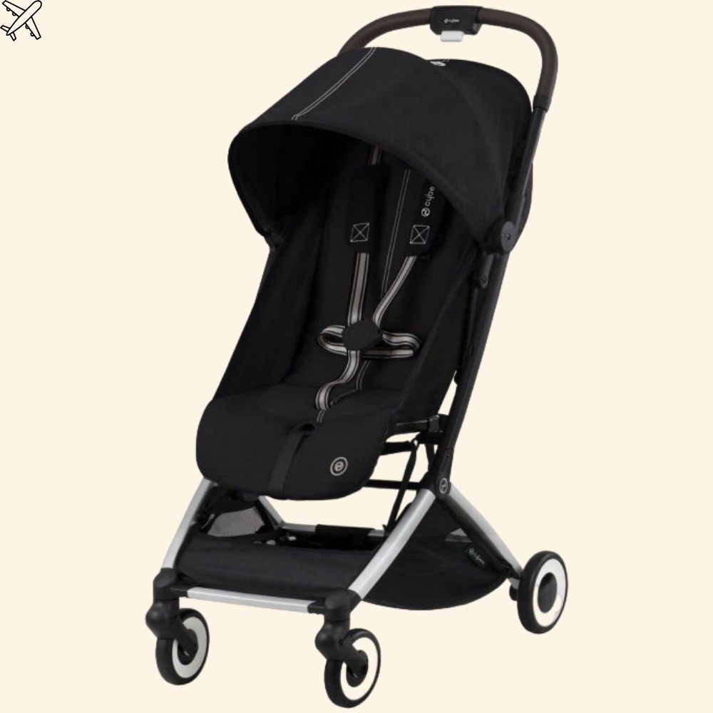 Cybex Orfeo-Bir Saniyede Tek Elle Açılıp Kapanan Kabin Boy Bebek Arabası (Teslim süresi 2-4 hf.) - magic black