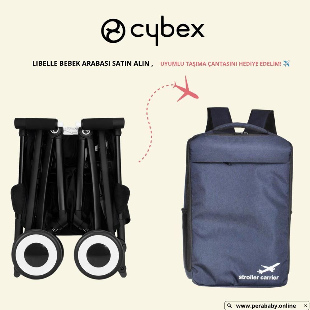 Cybex Libelle Kabin Boy Bebek Arabası, Dünya'nın En Küçük Katlanan Bebek Arabası-Çanta Dahil (Teslim süresi 2-4 hf.)