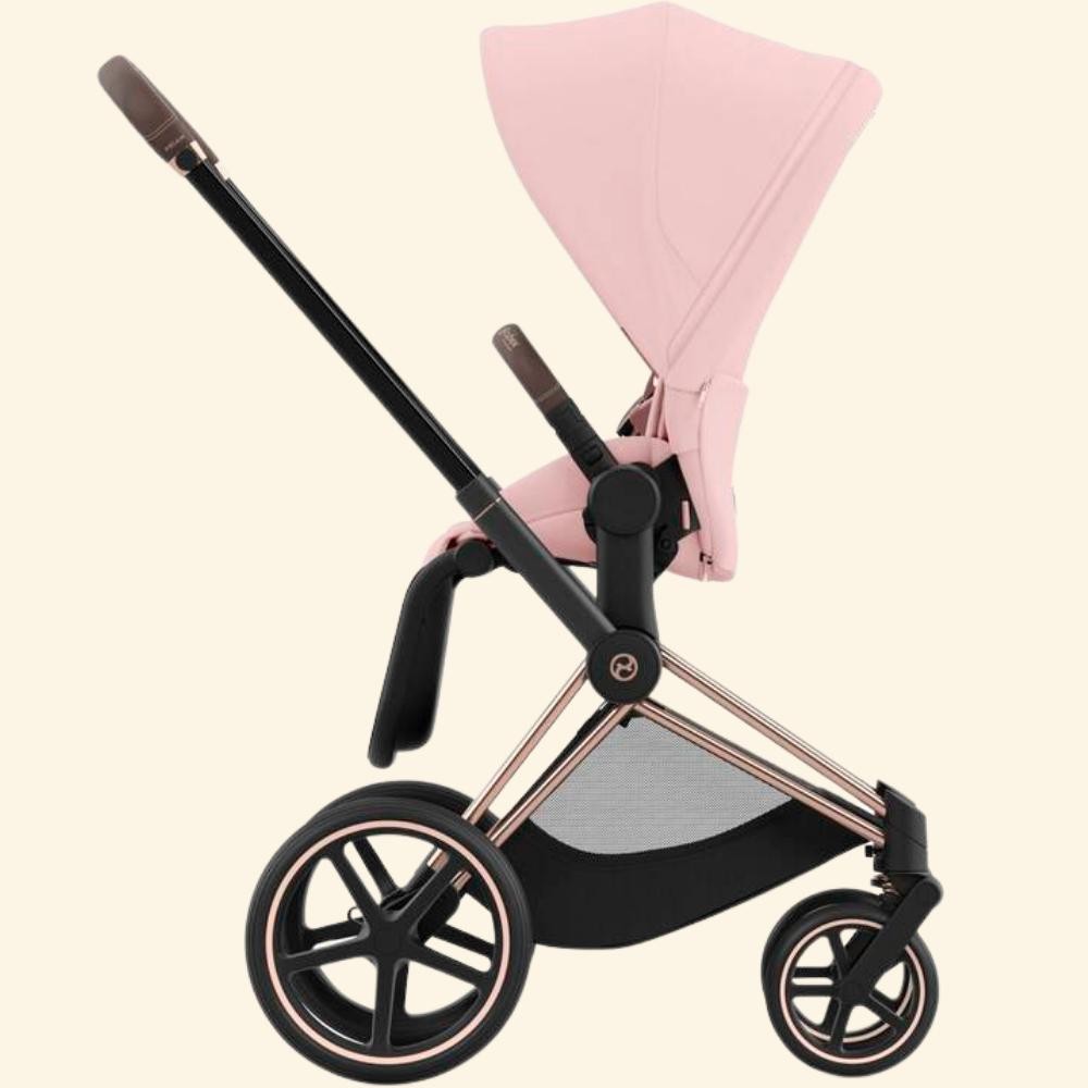 Cybex Priam Rose Gold Bebek Arabası (gelişmiş süspansiyon teknolojisi) Teslim süresi 2-4 hf. - peach pink