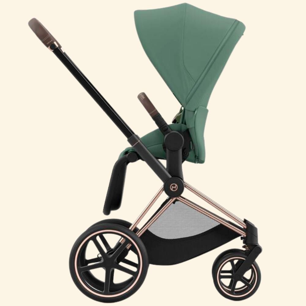 Cybex Priam Rose Gold Bebek Arabası (gelişmiş süspansiyon teknolojisi) Teslim süresi 2-4 hf. - leaf green