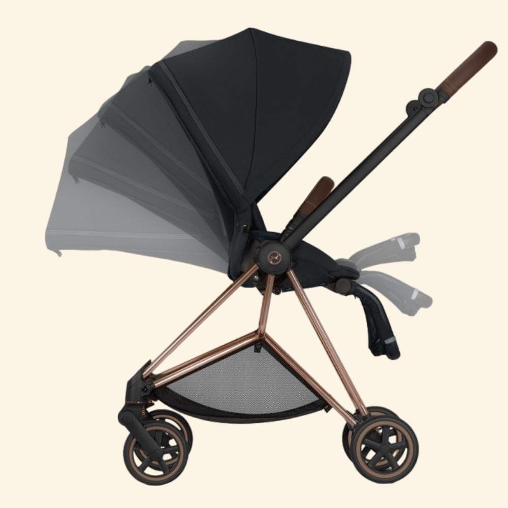 Cybex Mios Rose Gold (tek el ile açılıp kapanan lüks bebek arabası) (Teslim süresi 2-4 hf.)