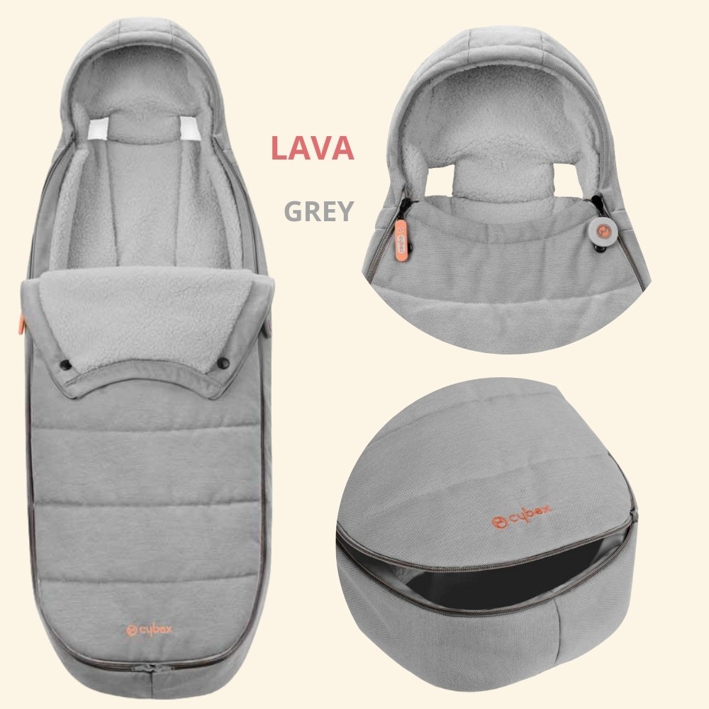 Cybex Gold Footmuff - Lava Grey - Bebek Arabası için Ayak Tulumu (7-14 günde teslim)