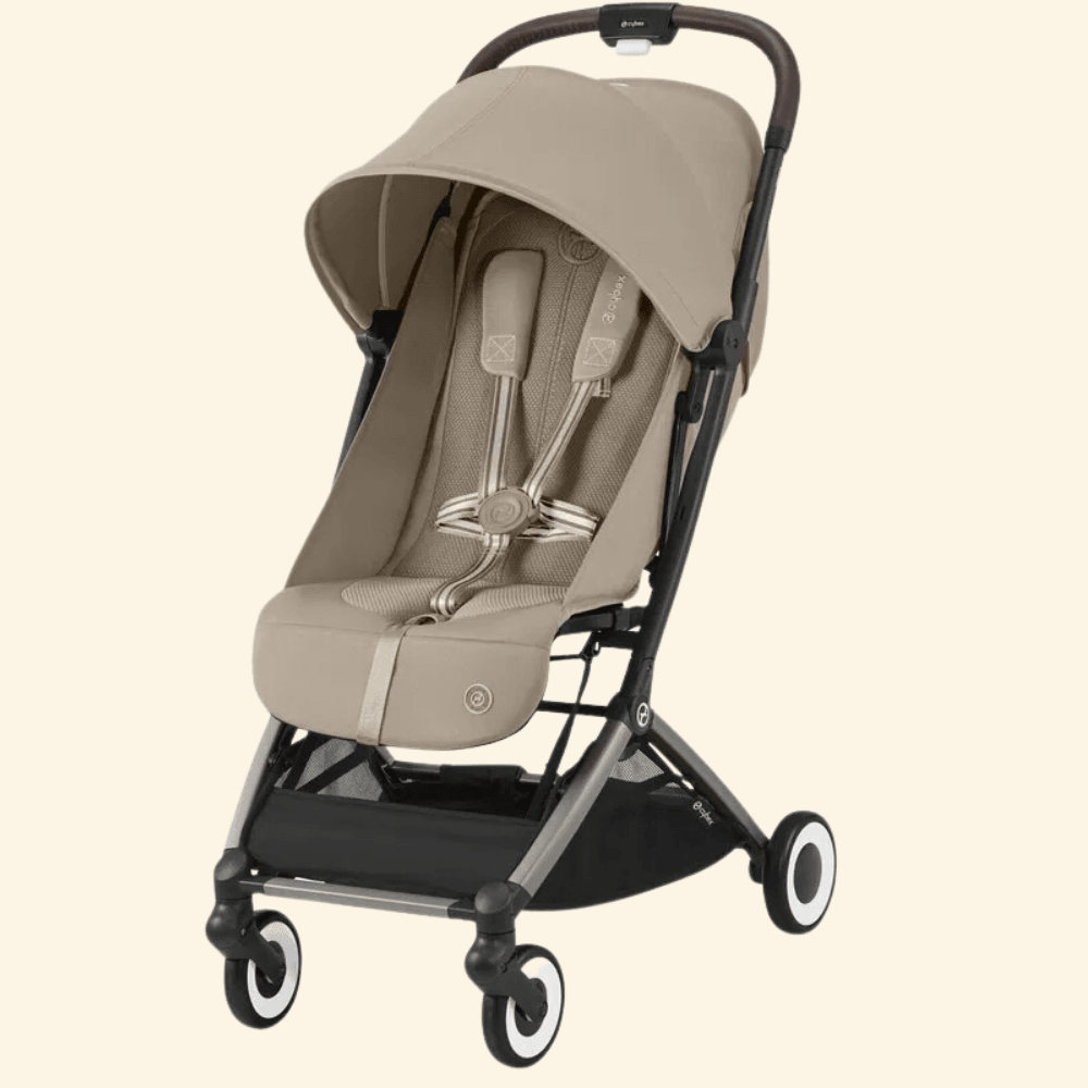 Cybex Orfeo-Bir Saniyede Tek Elle Açılıp Kapanan Kabin Boy Bebek Arabası (Teslim süresi 2-4 hf.) - almond beige