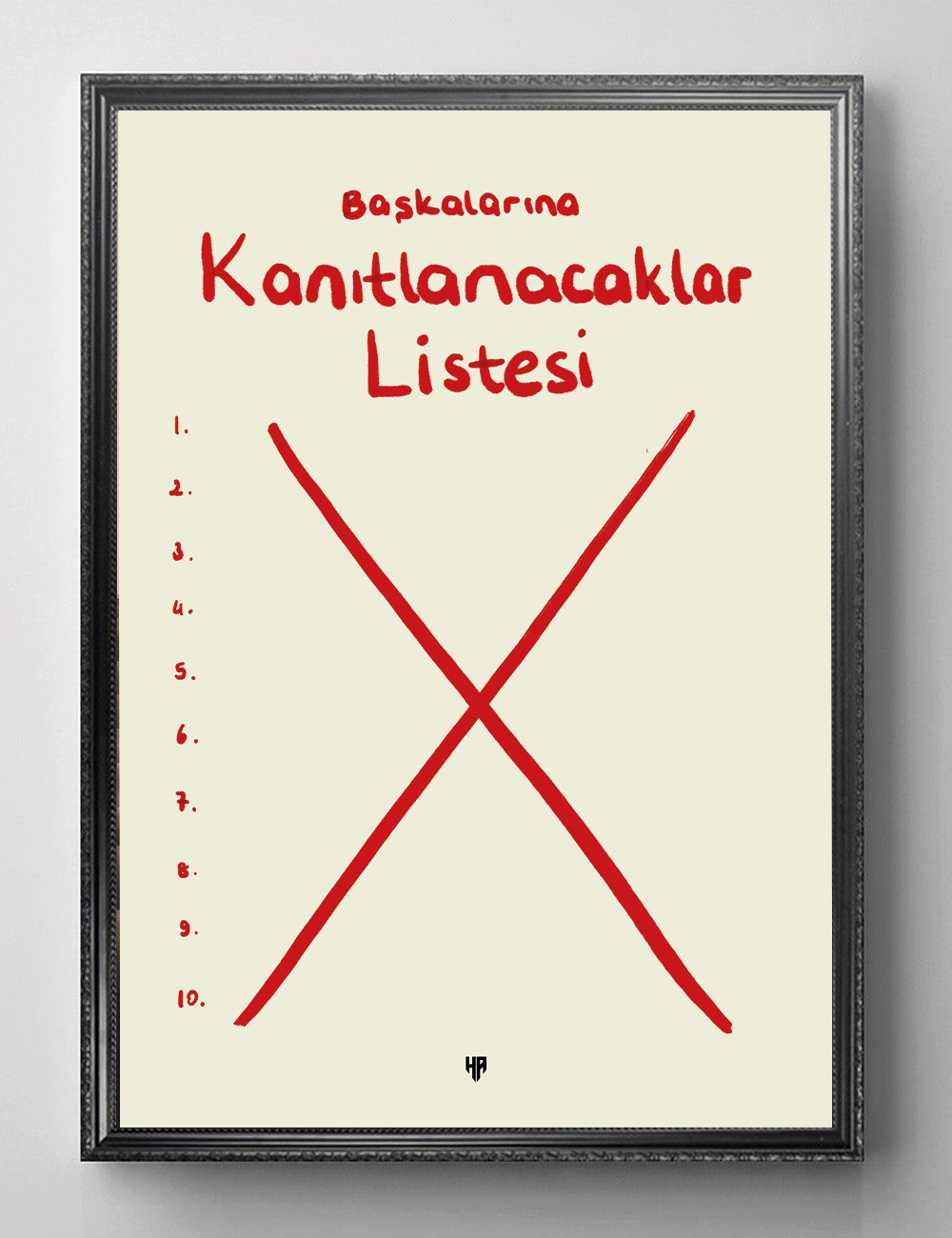 Kanıtlanacaklar Listesi