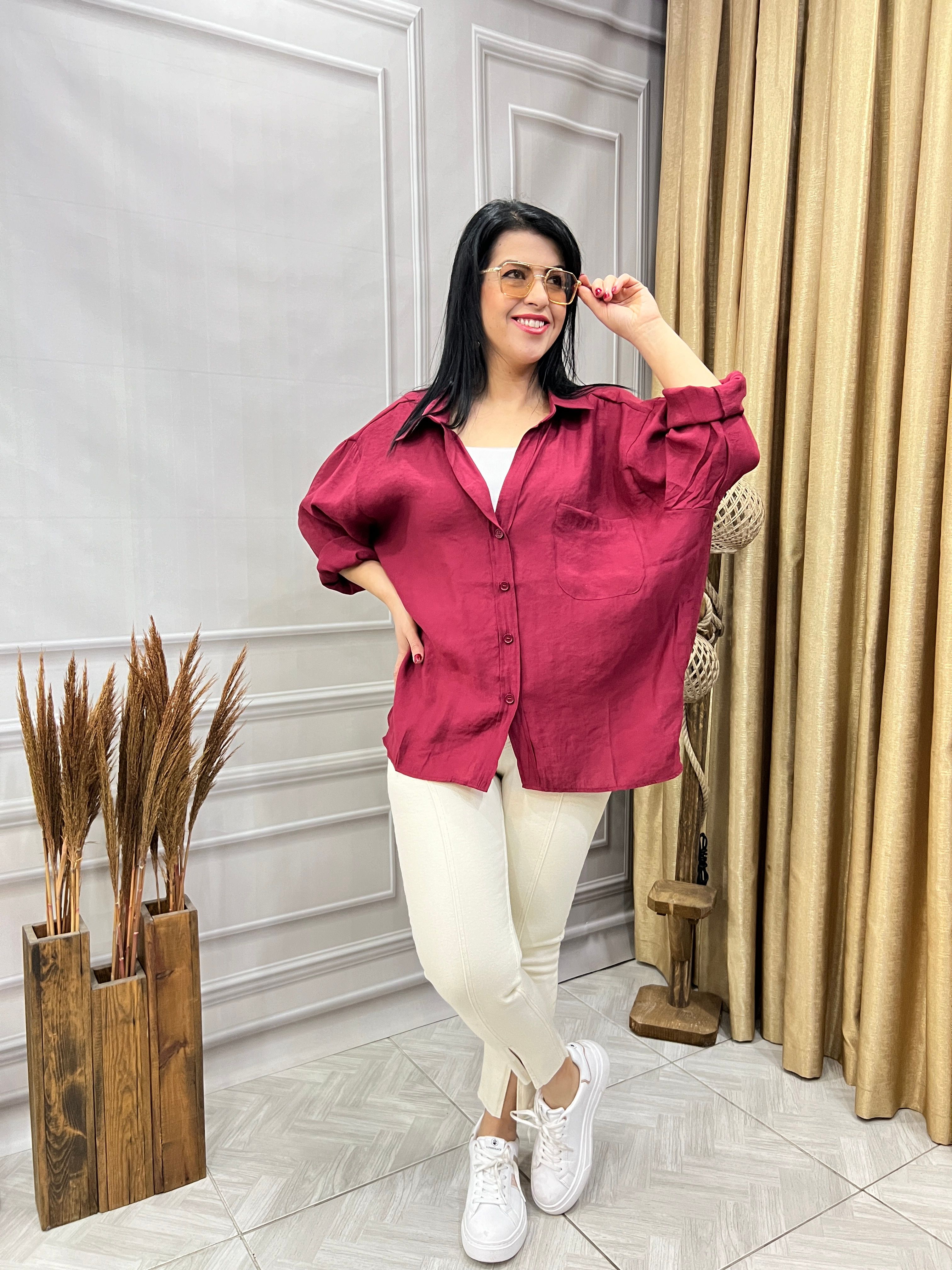 16 RENK OVER SIZE KALIP LUX KALİTE GÖMLEK