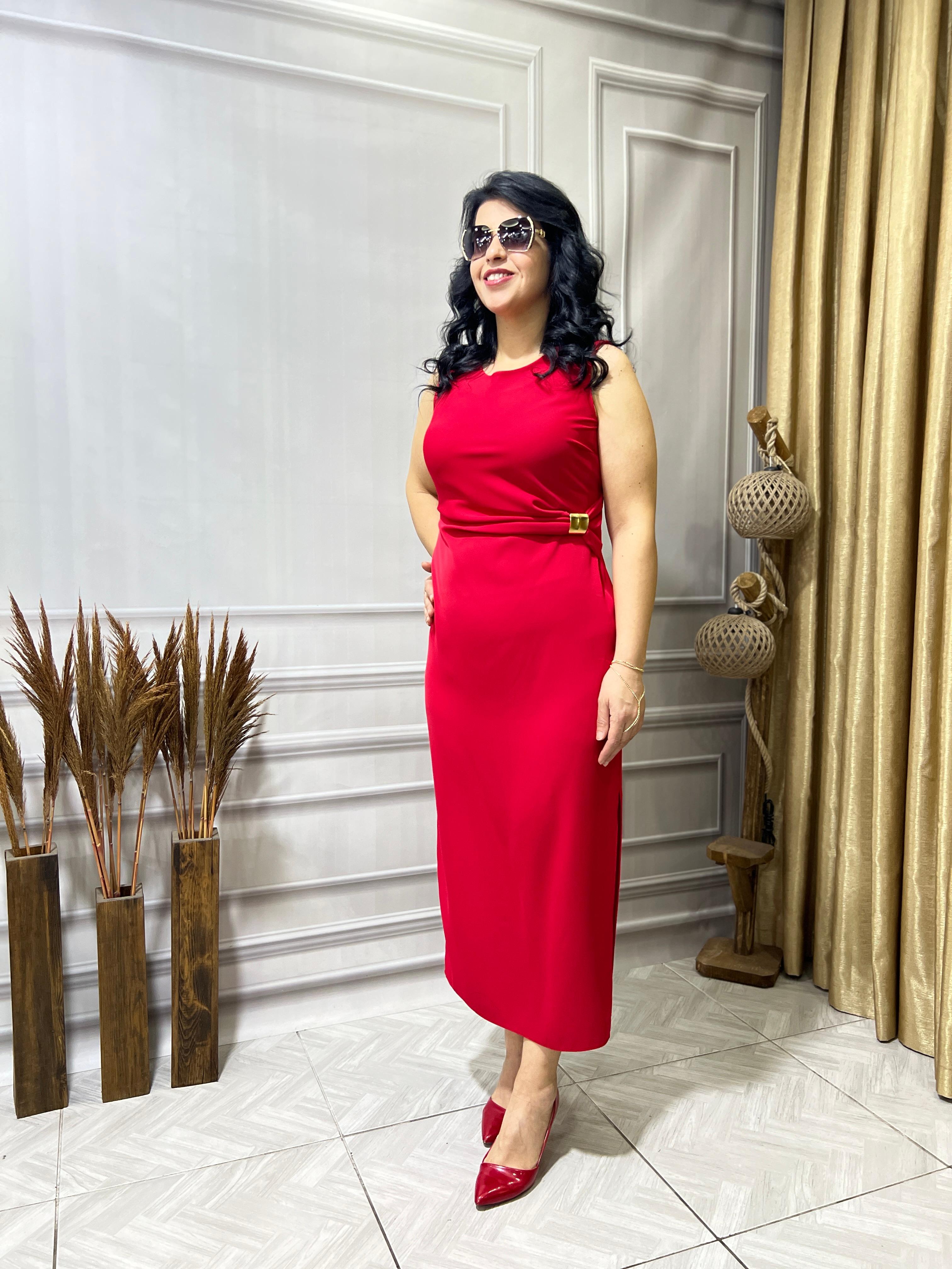 DRAPE KEMER DETAYLI LUX KALİTE ELBİSE