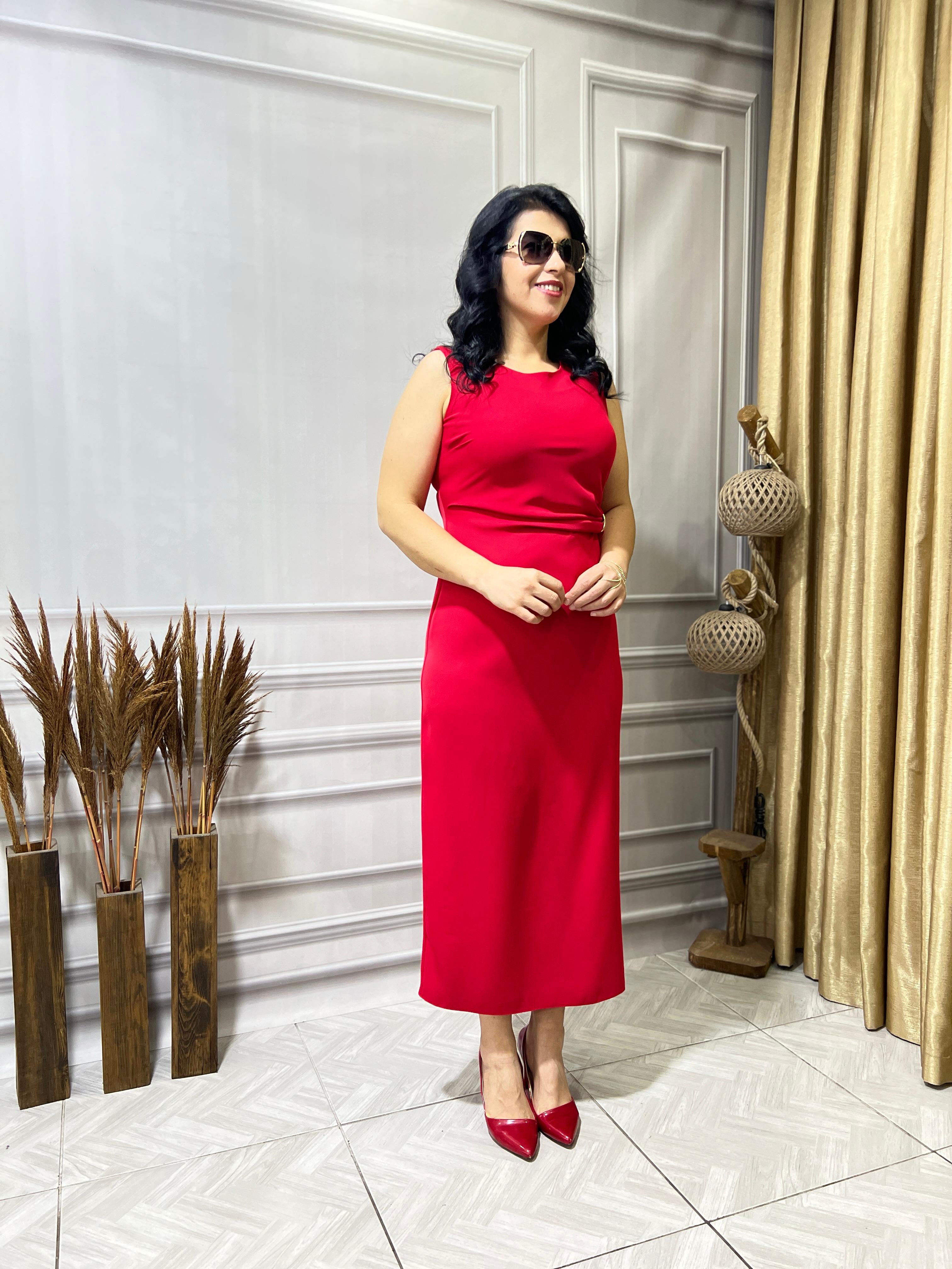 DRAPE KEMER DETAYLI LUX KALİTE ELBİSE