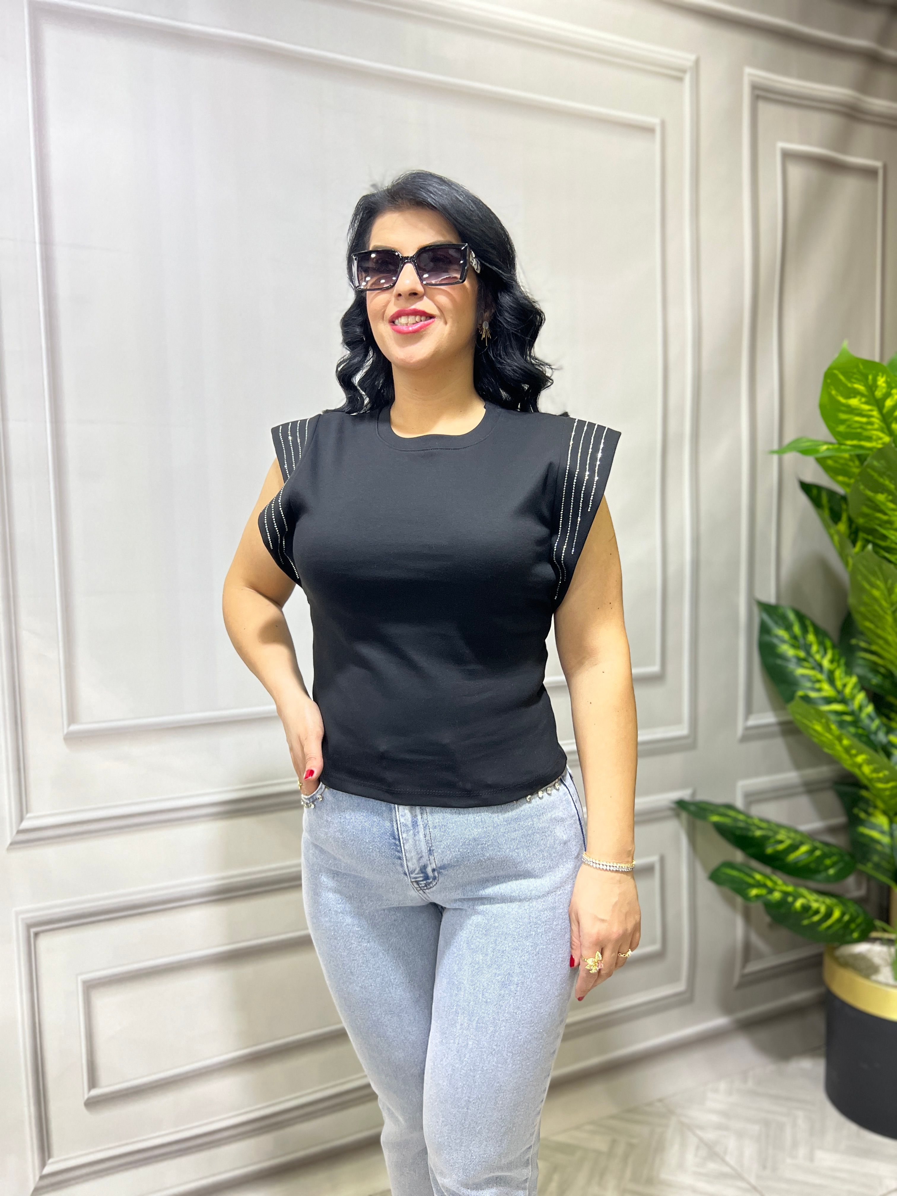 PRES TAŞ BASKILI FUSHION TSHIRT