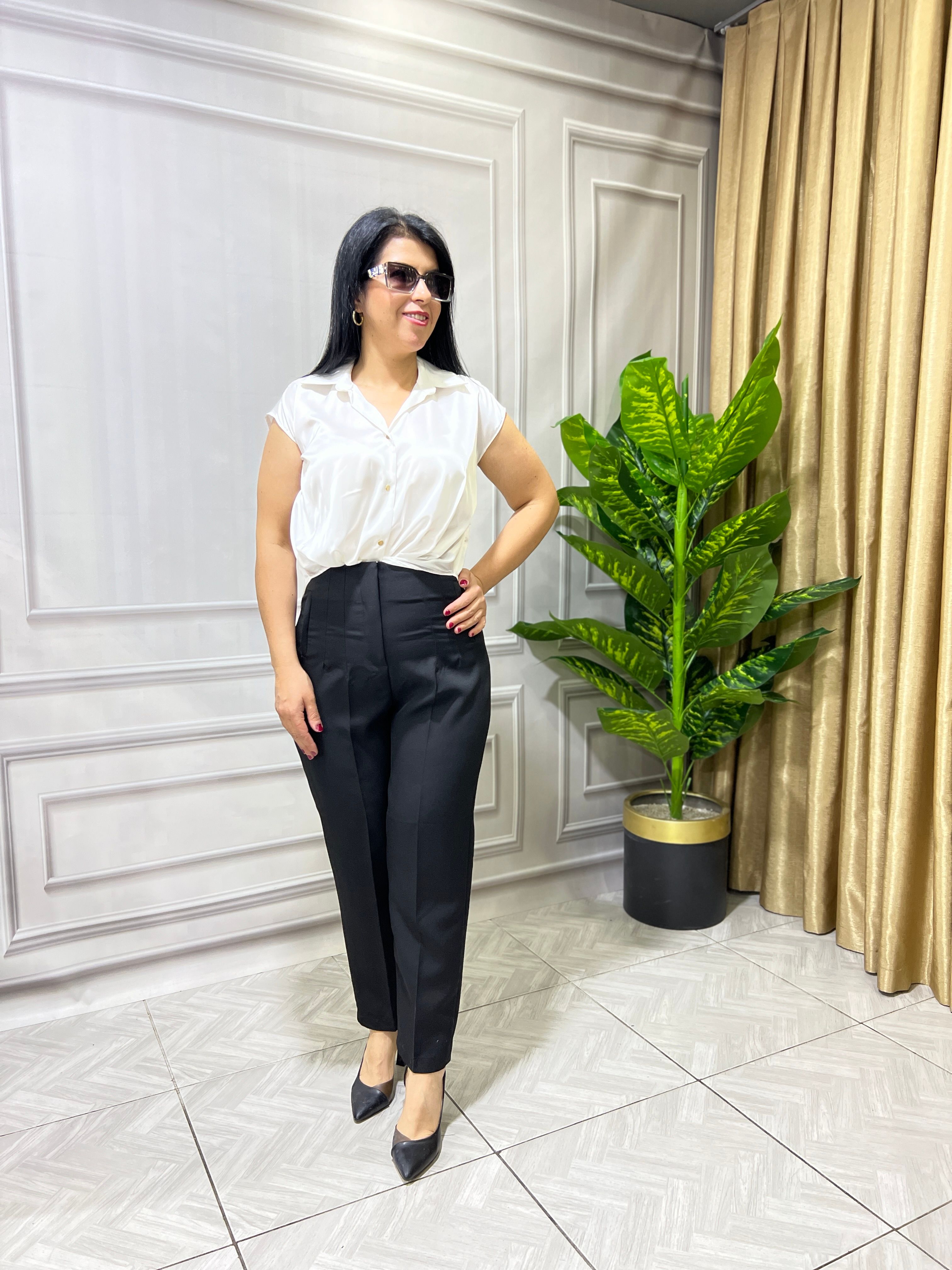 LINEA KALEM MODEL KUMAŞ PANTOLON - SİYAH