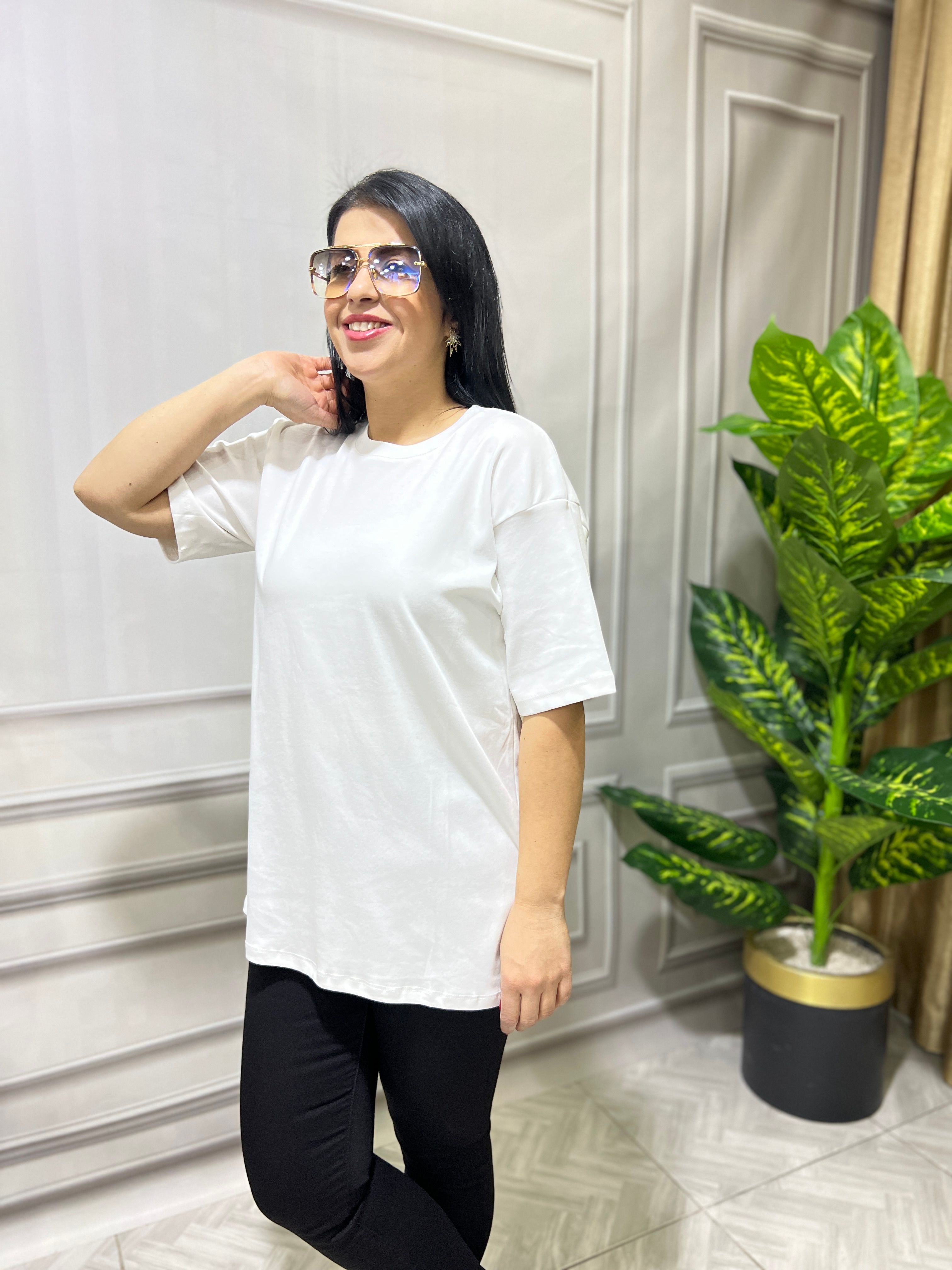 MASSI BÜYÜK BEDEN TSHIRT - BEYAZ