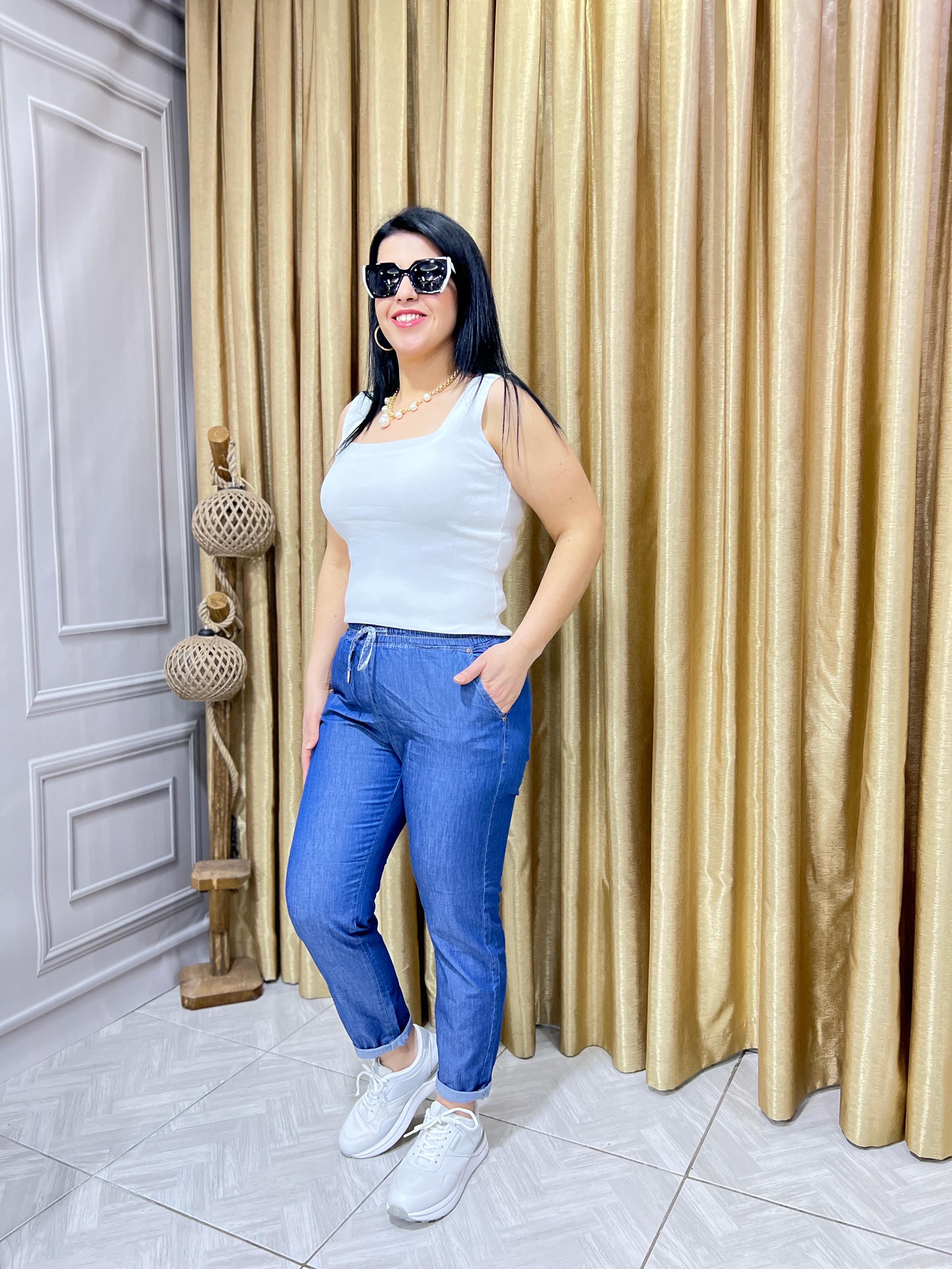 BEL KISMI LASTİKLİ LUX KALİTE TENSEL PANTOLON