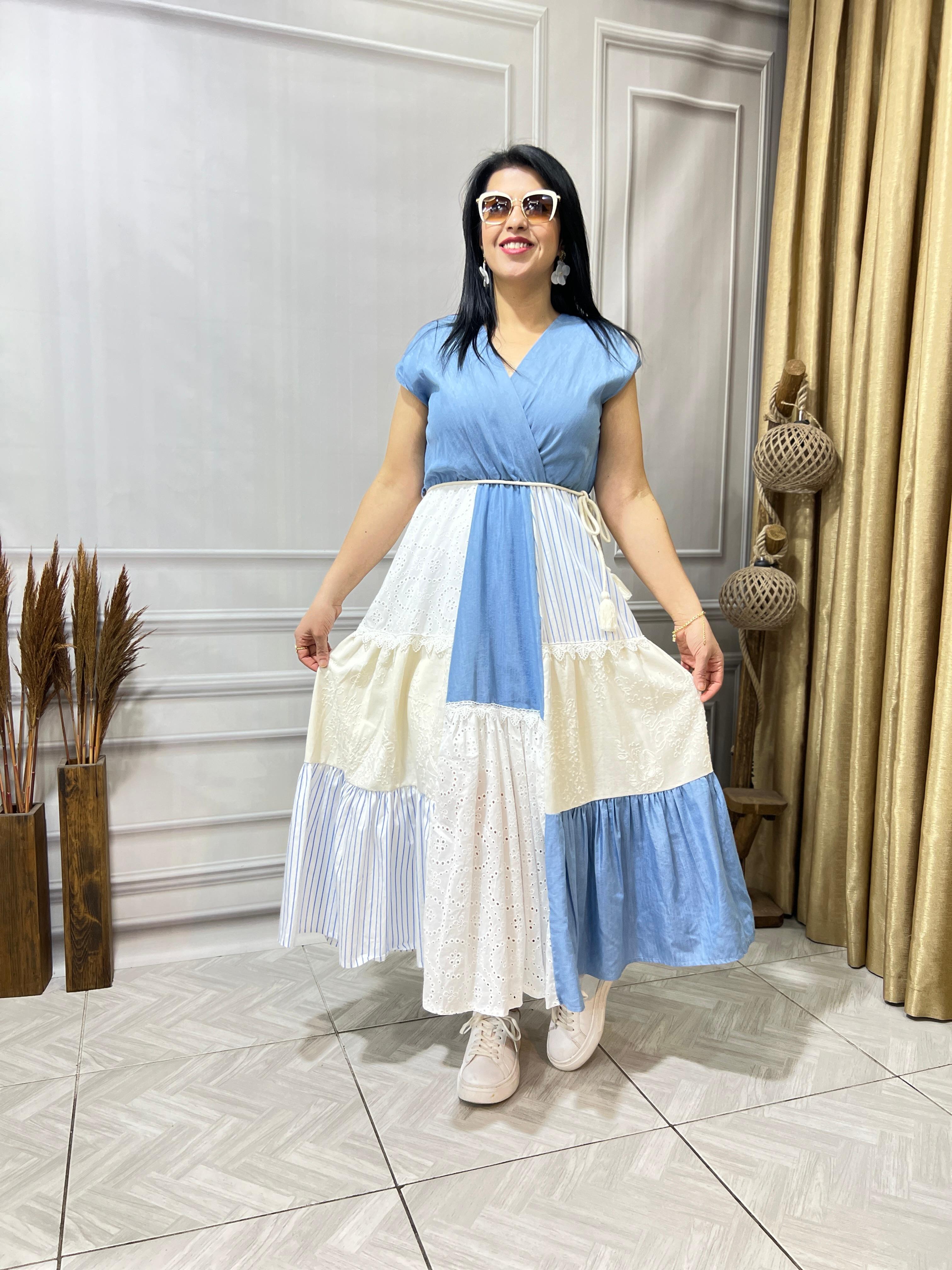 TENSEL & GÜPÜR İŞLEME KUMAŞ LUX KALİTE TASARIM ELBİSE